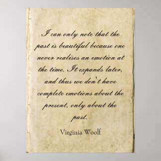 Affiche de citation de Virginia Woolf