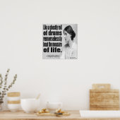 Affiche de citation de Virginia Woolf Ghostly Roll (Cuisine)