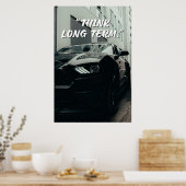 Affiche de citation de voiture à long terme (Cuisine)