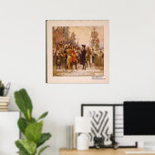 Affiche de citation de William Penn "Le droit est (Bureau à domicile)