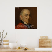 Affiche de citation de Wm Gladstone et le pouvoir  (Cuisine)