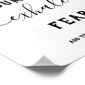 Affiche de citation de Yoga blanc noir pour Inhale (Coin)