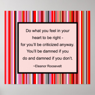 Affiche de citation d'Eleanor Roosevelt