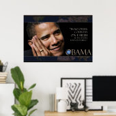 Affiche de citation d'Obama (Bureau à domicile)