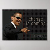 Affiche de citation d'Obama (Devant)