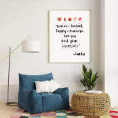 Affiche de citation drôle de Noël avec le Père Noë