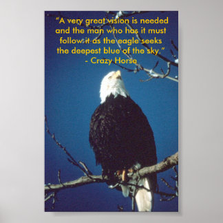 Affiche de citation du Crazy Horse