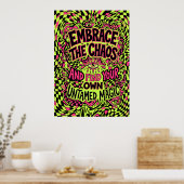 Affiche de citation Embrasser la Magie du Chaos (Cuisine)