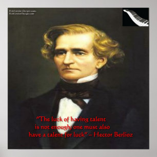 Affiche de citation Hector Berlioz Chance pour le 