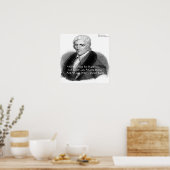Affiche de citation humoristique de Daniel Boone (Cuisine)