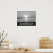 Affiche de citation inspirante avec coucher de sol (Cuisine)