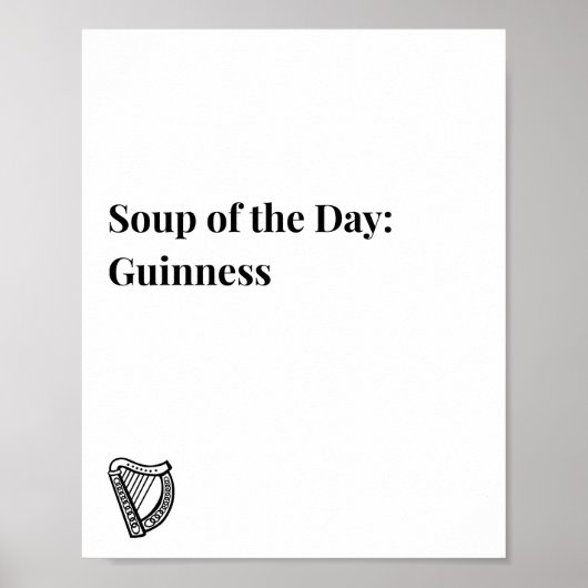 Affiche de citation irlandaise, Affiche sur le thè (Devant)