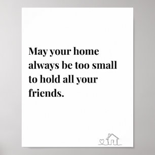 Affiche de citation irlandaise, que votre maison s