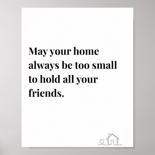 Affiche de citation irlandaise, que votre maison s (Devant)