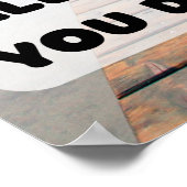 Affiche de citation islamique Allah sait que vous  (Coin)