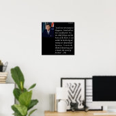 Affiche de citation JFK & Israël (Bureau à domicile)