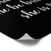 Affiche de citation Little But Fierce (Coin)