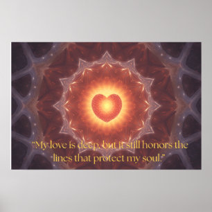 Affiche de citation motivante sur l'amour