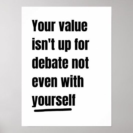 Affiche de citation motivationnelle  (Devant)
