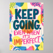 Affiche de citation motivationnelle Continuez | In (Devant)