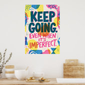 Affiche de citation motivationnelle Continuez | In (Cuisine)