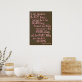Affiche de citation motivationnelle "Faire quelque (Cuisine)