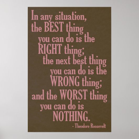 Affiche de citation motivationnelle "Faire quelque (Devant)