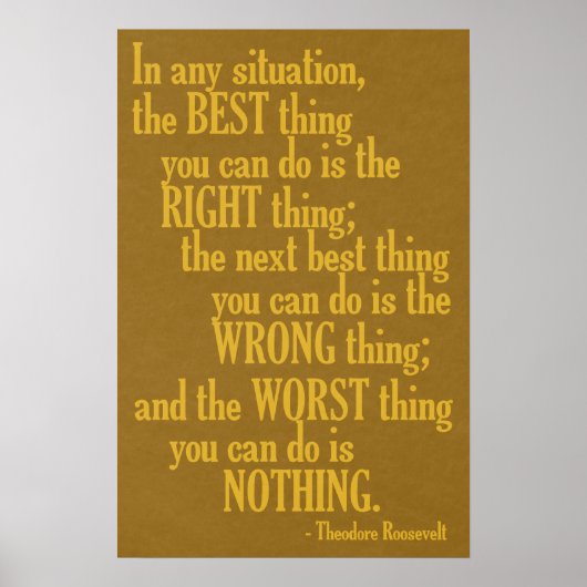 Affiche de citation motivationnelle "Faire quelque (Devant)