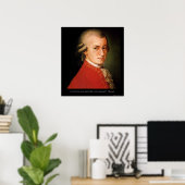 Affiche de citation Mozart "Love Love Love Love" (Bureau à domicile)