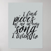 Affiche de citation musicale