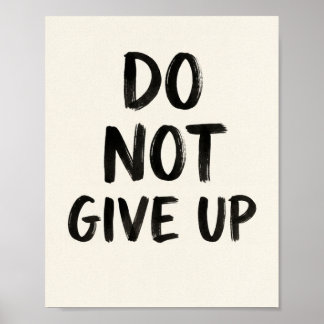 Affiche de citation Ne pas abandonner