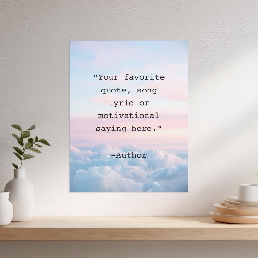 Affiche de citation personnalisée