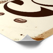 Affiche de citation pour amateur de café tourbillo (Coin)