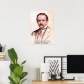 Affiche de citation "Répandre la lumière du soleil (Bureau à domicile)