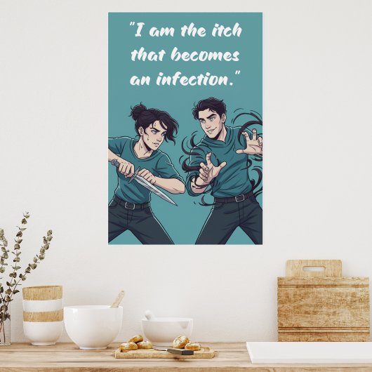Affiche de citation sans pouvoir (Cuisine)