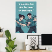 Affiche de citation sans pouvoir (Bureau à domicile)
