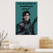Affiche de citation sans pouvoir (Cuisine)