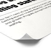 Affiche de citation sur le secret du succès (Coin)