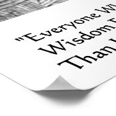 Affiche de citation Talmud "Sagesse/Deeds" (Coin)