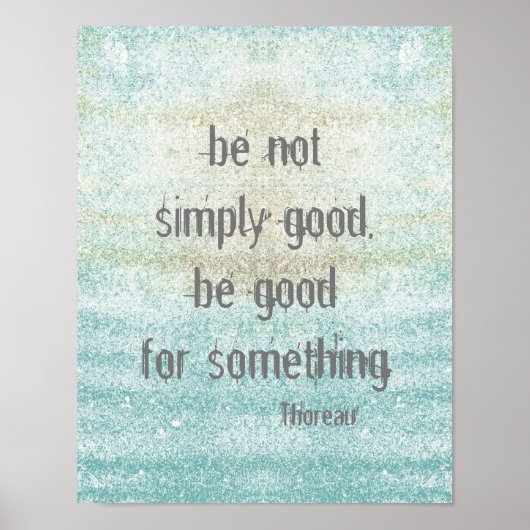 Affiche de citation Thoreau style chic et chic (Devant)