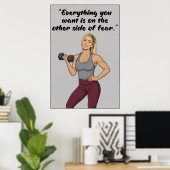 Affiche de citations de forme physique (Bureau à domicile)