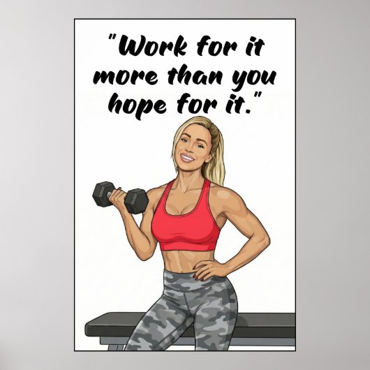 Affiche de citations de forme physique (Devant)