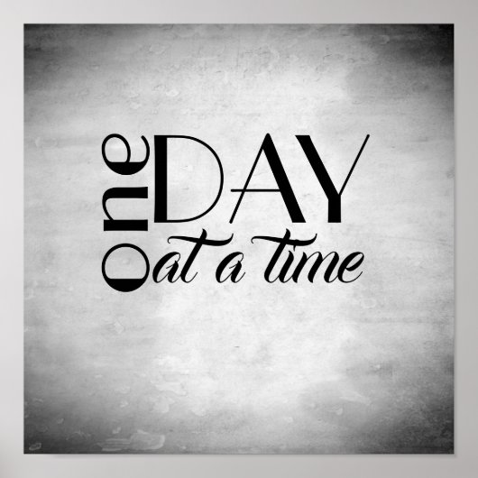 affiche de citations inspirante un jour à la fois (Devant)