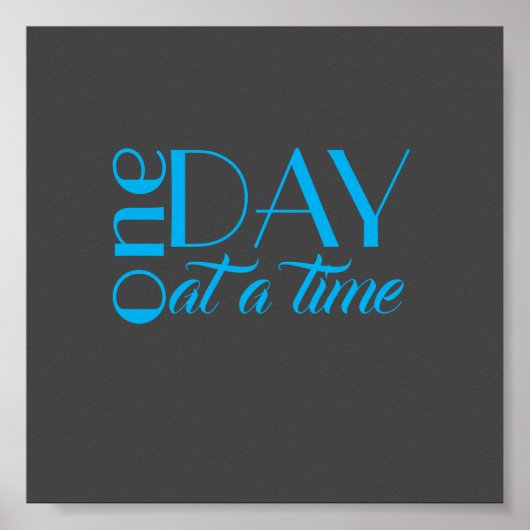 affiche de citations inspirante un jour à la fois (Devant)