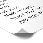 Affiche de citations motivantes sur fond blanc (Coin)
