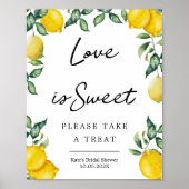 Affiche de citrons doux d'amour signe (Devant)