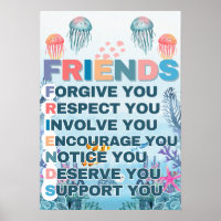 Affiche de classe : amis