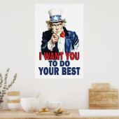 Affiche de classe : FAITES DE VOTRE MIEUX (Cuisine)