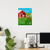 Affiche de classe sur la comptine "Le vieux MacDon (Bureau à domicile)