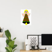 Affiche de cloche d'ange de Noël (Bureau à domicile)